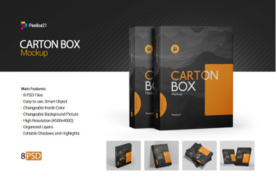 Carton Box Mockup