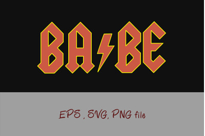 Babe sign SVG file