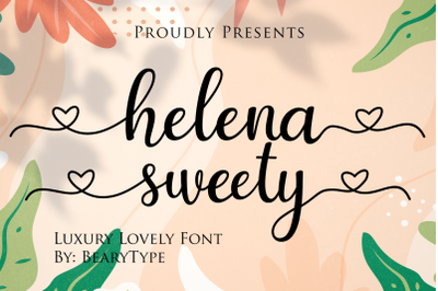 Helena Sweety -Script Font