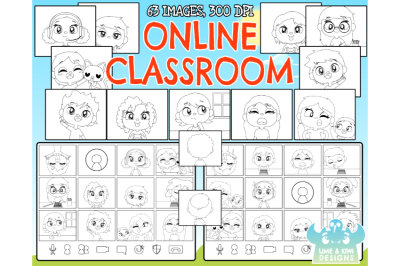 Online Classroom Digital Stamps - Lime and Kiwi Designs