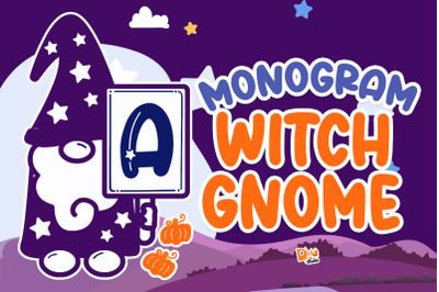 Monogram Witch Gnome