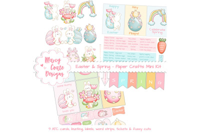 Easter Spring Printable Mini Kit for Crafting