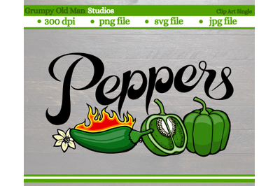 Green Peppers | Jalapeos | Vegetables | Garden Labels