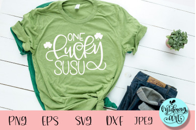 One lucky susu svg, St. Patrick&#039;s day svg