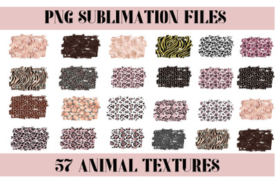 Gold Animal Print Sublimation Background Bundle