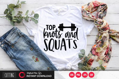 Top knots and squats svg