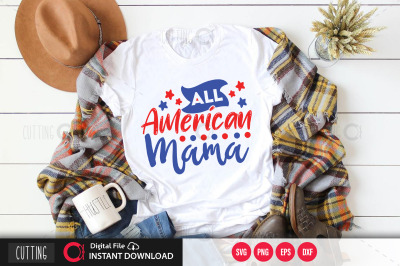 All American mama 2 svg