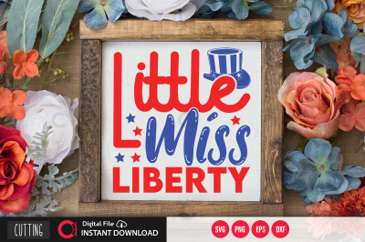 Little Miss Liberty svg