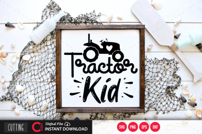 Tractor Kid svg