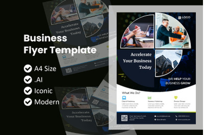 Business Circle Flyer Brochure Template