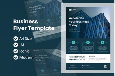 Business Metro Flyer Brochure Template