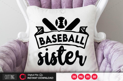 Baseball Sister svg