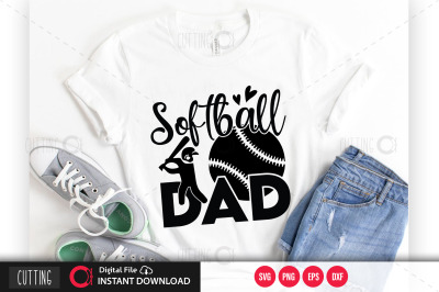 Softball Dad 2 svg