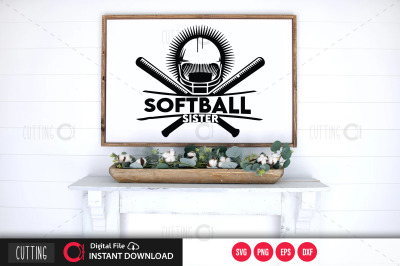 Softball Sister svg