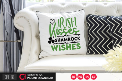 Irish Kisses Shamrock Wishes svg