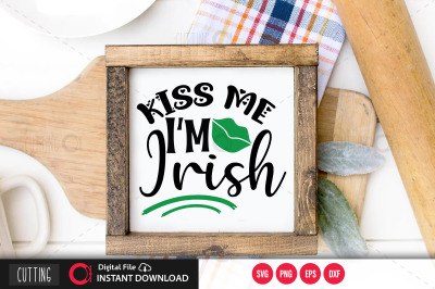 Kiss me I&amp;&23;039;m Irish svg