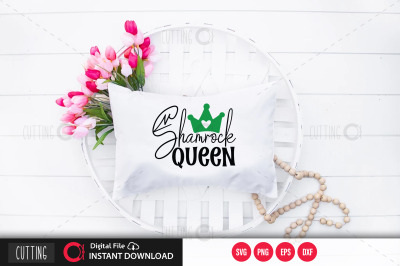 Shamrock queen svg