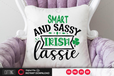 Smart and sassy Irish lassie  svg