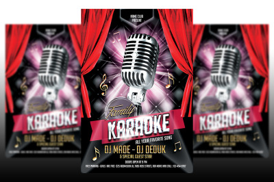 Karaoke Flyer Template #2