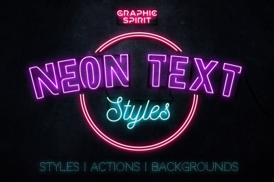Neon Text Layer Styles &amp;amp; Extras