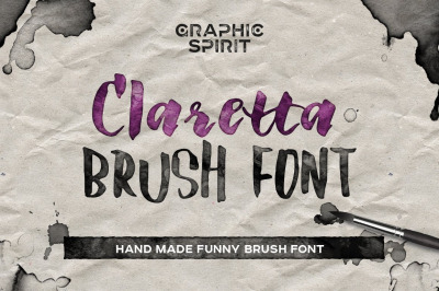 Claretta Brush Ink Font
