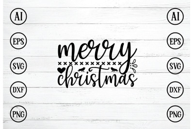 MERRY CHRISTMAS SVG DESIGN