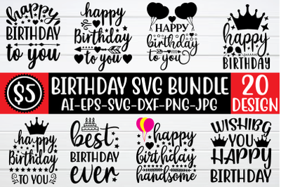 Birthday svg bundle