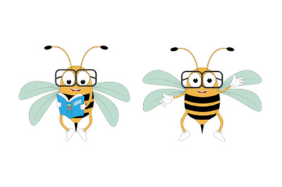 cute bee animal cartoon