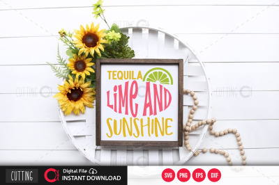 Tequila lime and sunshine svg