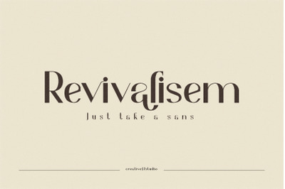 Revivalisem Sans Serif Font