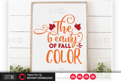 The beauty of fall color svg