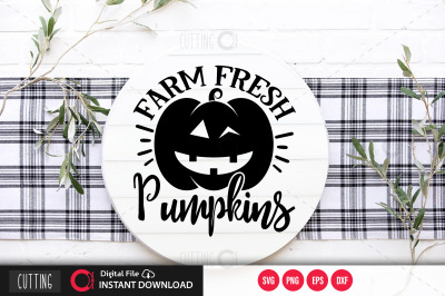 Farm Fresh Pumpkins svg