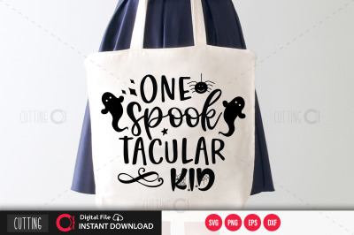 One spook tacular kid svg