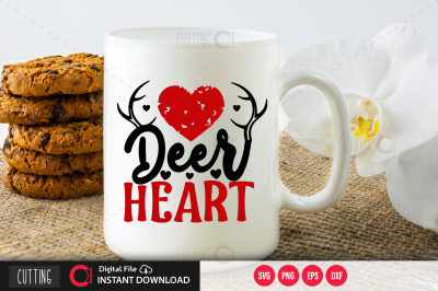 Deer heart svg