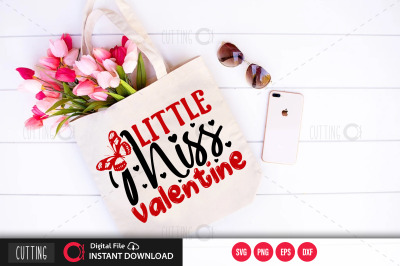 Little miss valentine svg