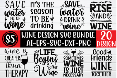 wine design svg bundle