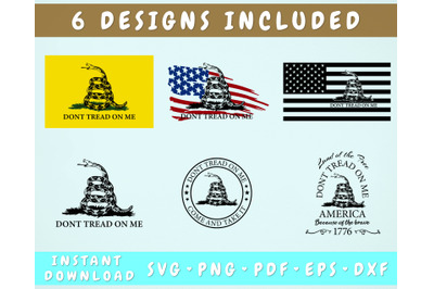 Dont Tread On Me Svg&2C; Gadsden Flag Svg