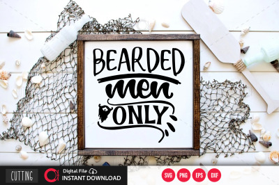 Bearded men only svg