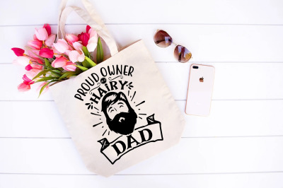 Proud owner of a hairy dad svg