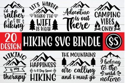 Hiking svg bundle
