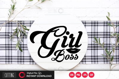 girl boss svg