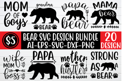 Bear design svg bundle