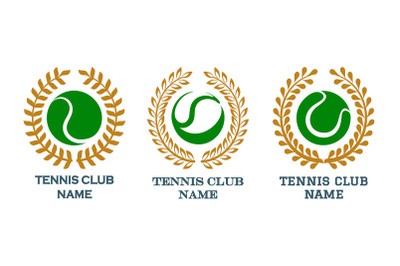 Tennis Club Emblem Set