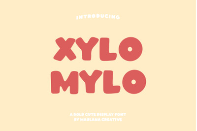 Xylomylo Bold Display Font