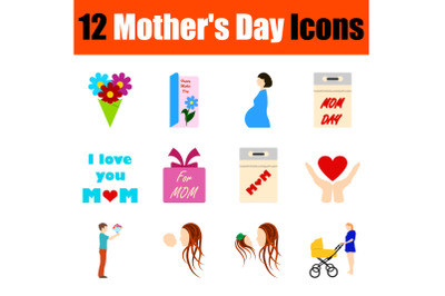 Mother&#039;s Day Icon Set