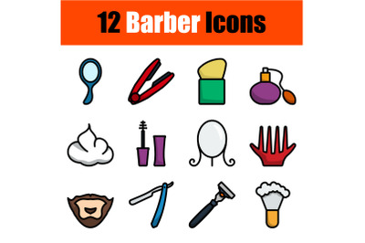 Barber Icon Set