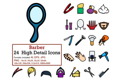 Barber Icon Set