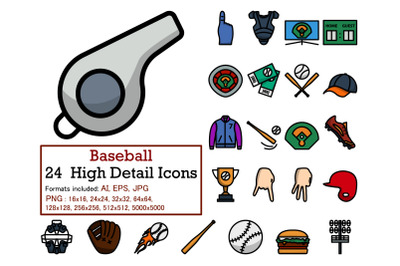 Baseball Icon Set