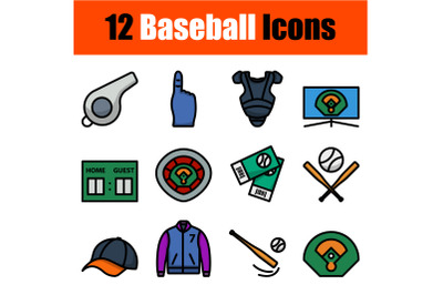 Baseball Icon Set