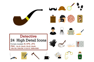 Detective Icon Set